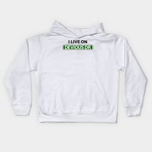 I live on Devious Dr Kids Hoodie